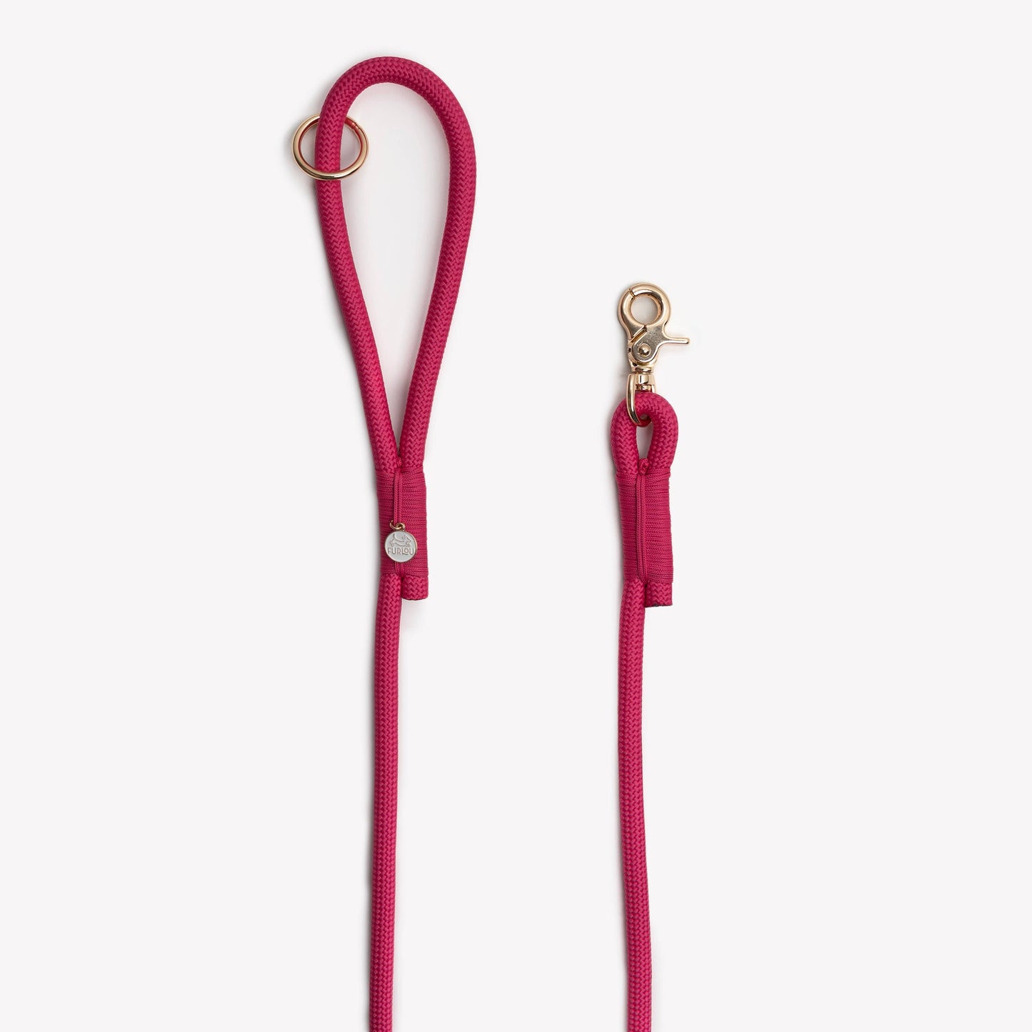 La Laisse Magenta en corde tressé