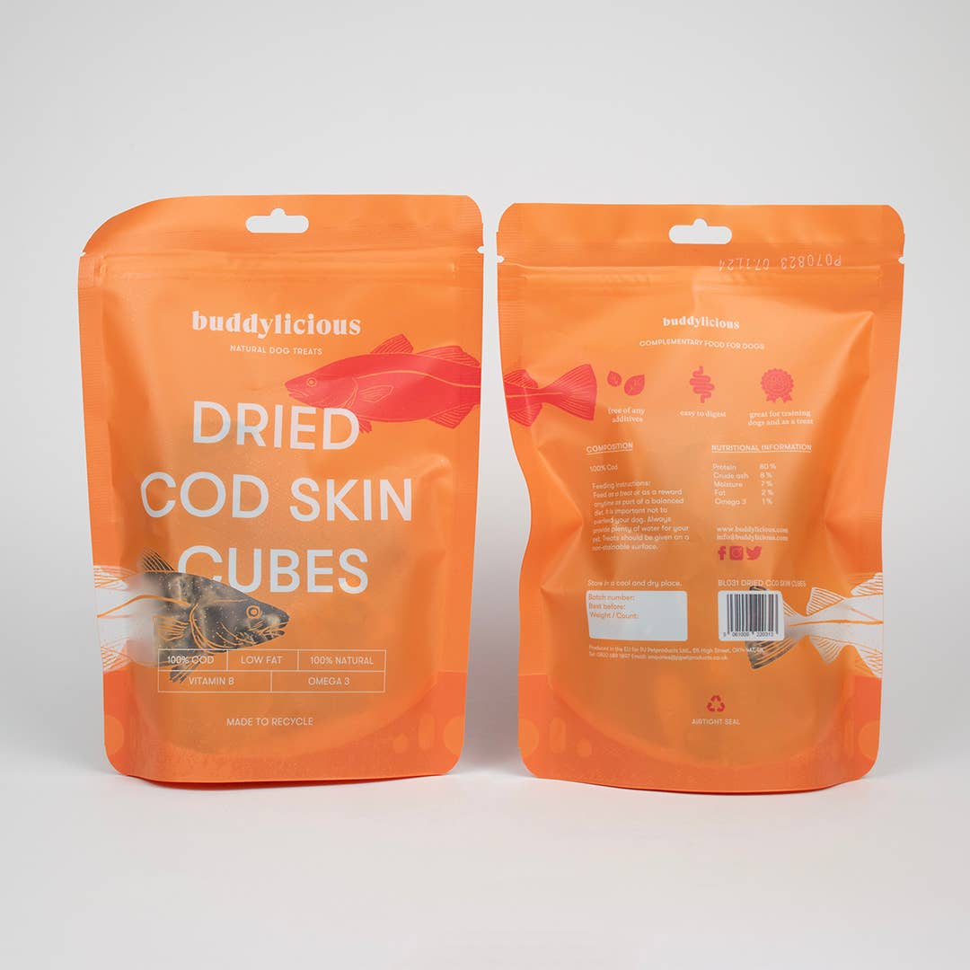 Les Friandises Cubes Morue Séchés - Buddylicious