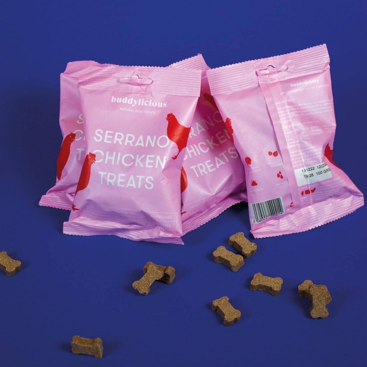 Les Friandises naturelles saines au poulet Serrano