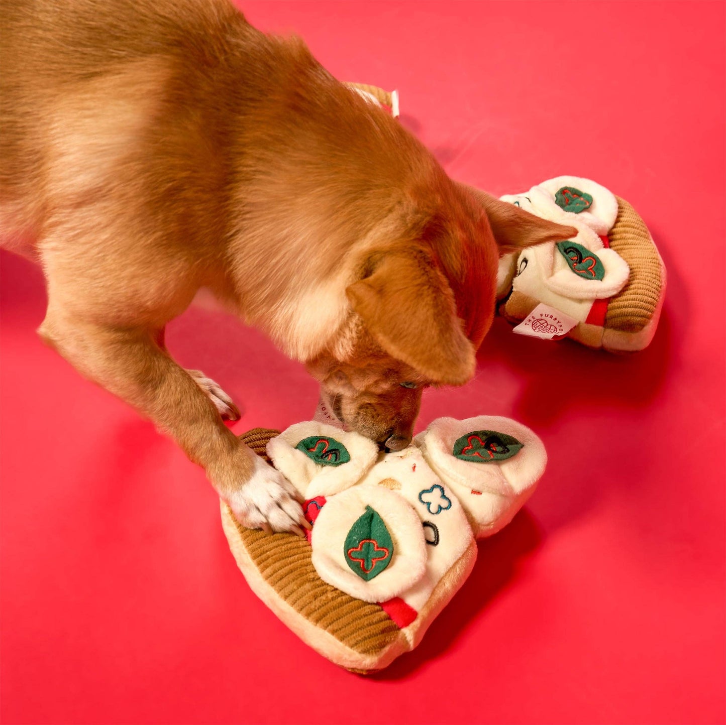 Jouet de pistage pour chien en forme de pizza