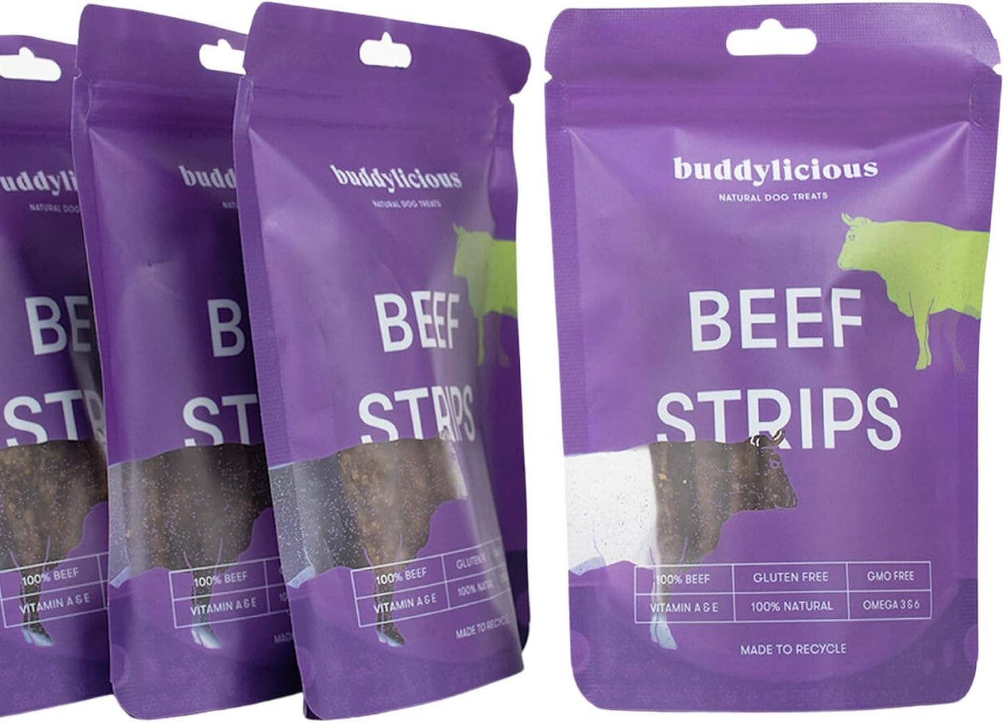 Les Friandises pour chiens en lamelles de bœuf 100 % naturelles