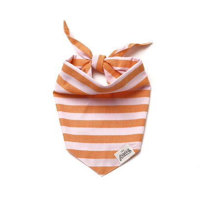 Le Bandana - Rayé Rose et Orange