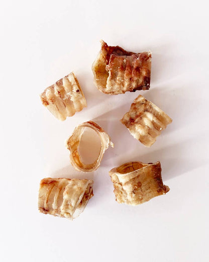 Trachée de bœuf en rondelles - Snack naturel pour chiens