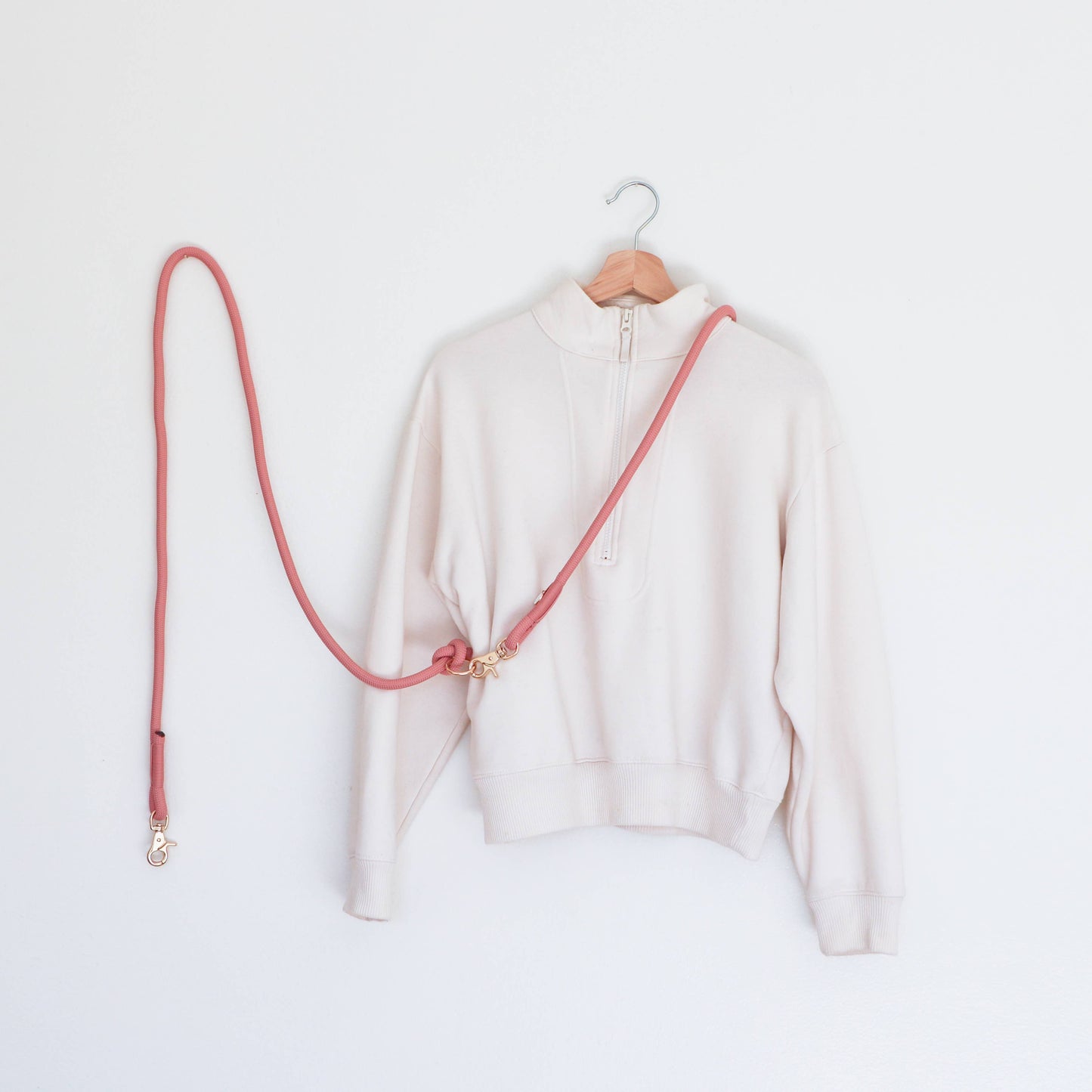 La Laisse Mains Libres - Corde - Baby Pink