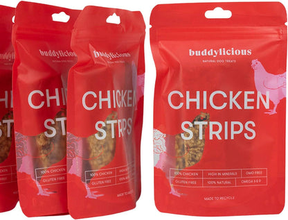 Les Friandises en lamelles de poulet 100 % naturelles
