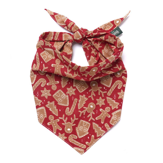 Le Bandana de Noël pour chien "Cookies du Père Noël"