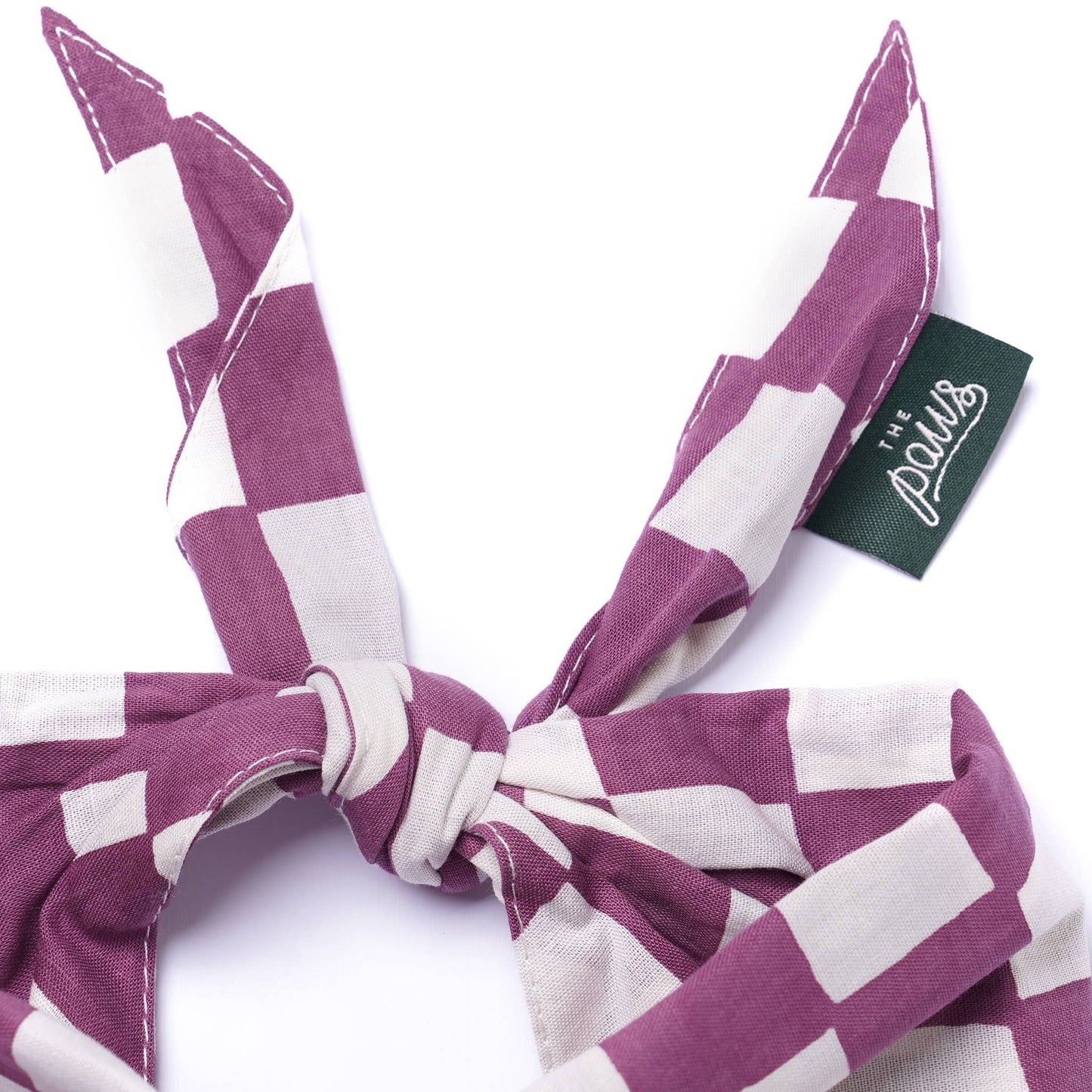 Le Bandana pour chien violet et blanc