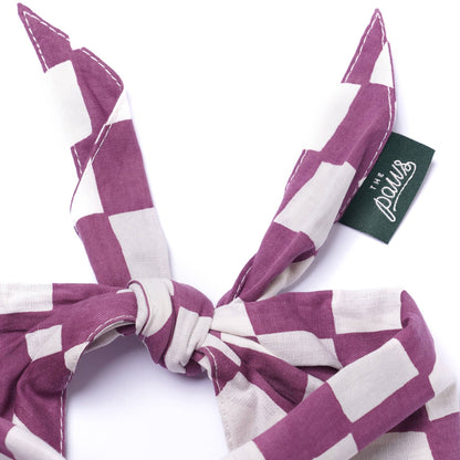 Le Bandana pour chien violet et blanc