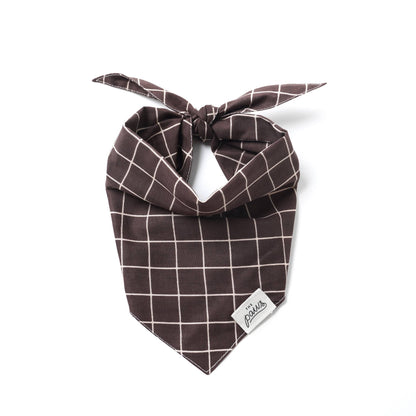 Le Bandana - Quadrillé Marron