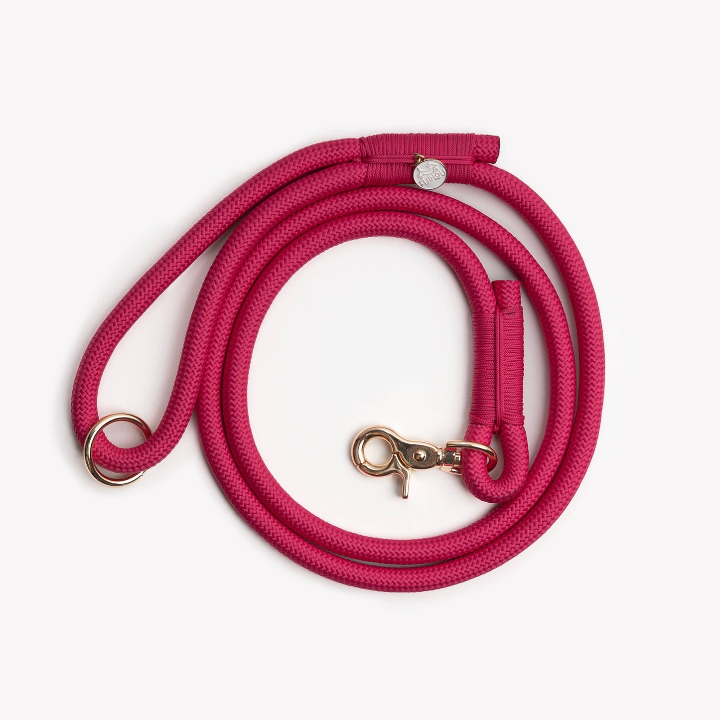 La Laisse Magenta en corde tressé