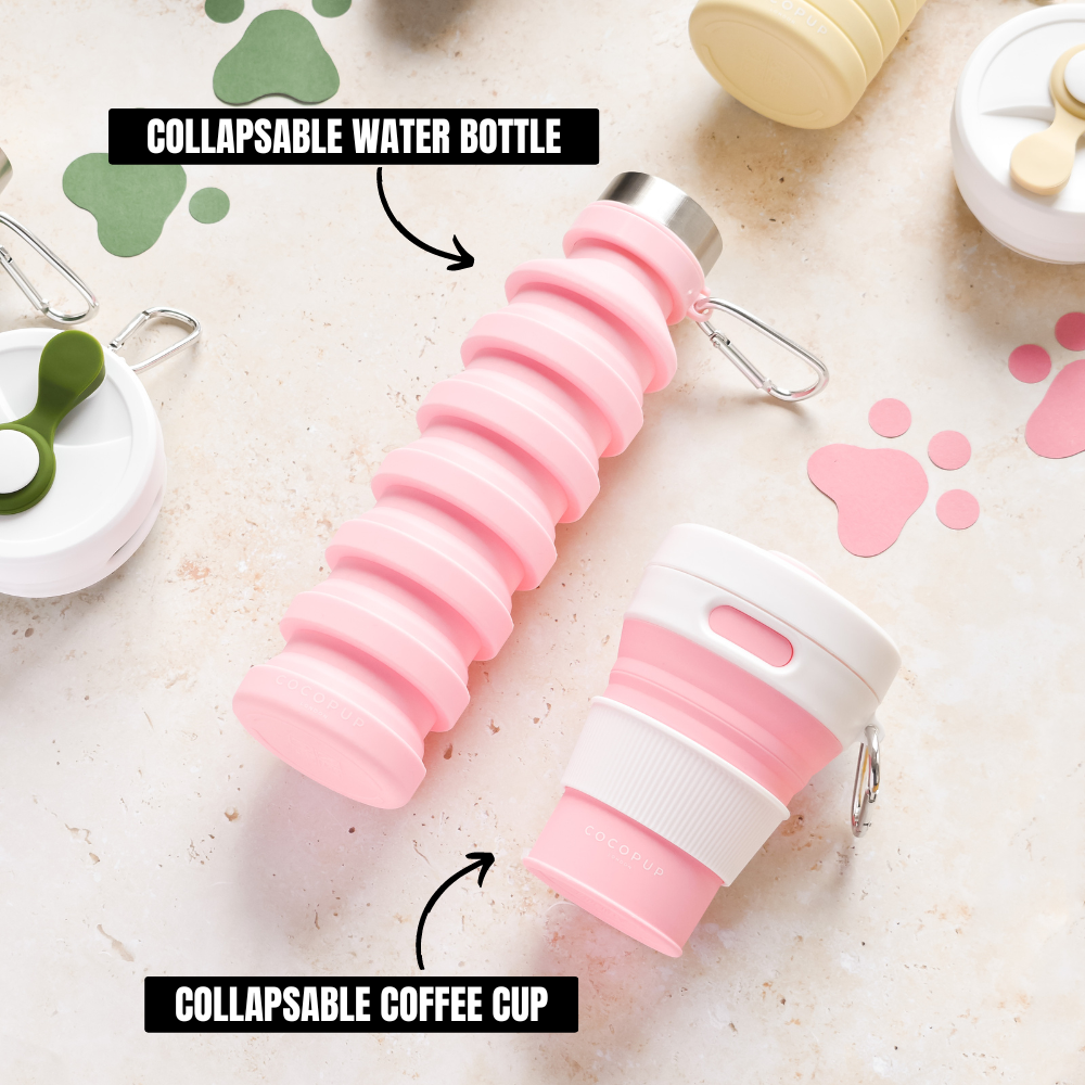 La Bouteille d'eau pliable - Rose