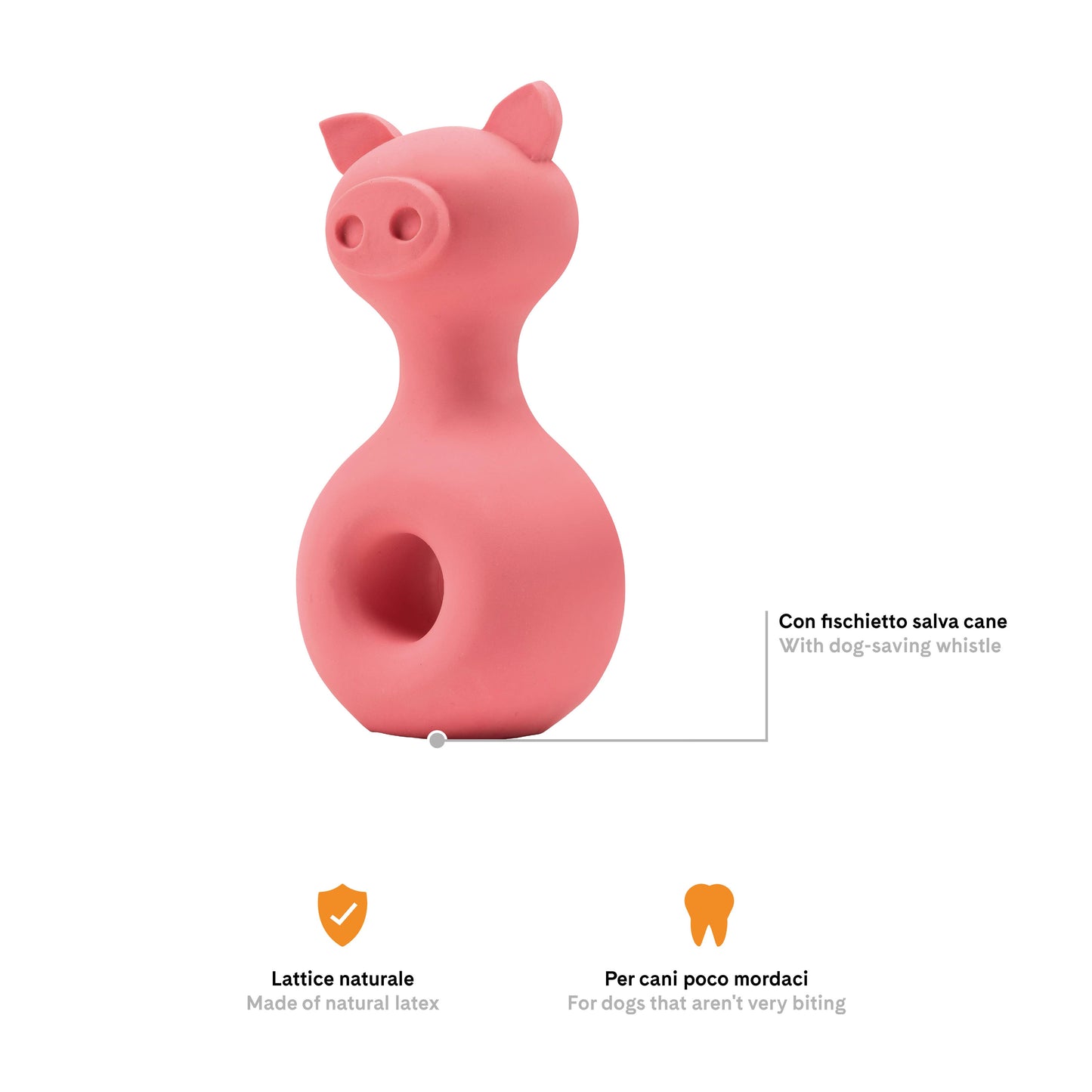 Jouet en latex pour chiens et chats en forme de cochon