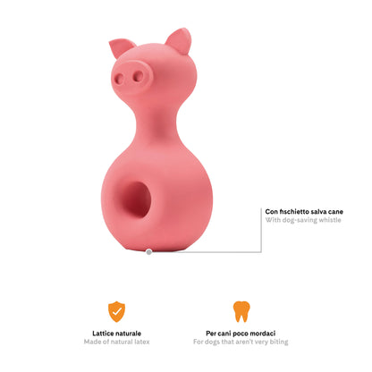 Jouet en latex pour chiens et chats en forme de cochon