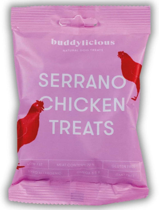 Les Friandises naturelles saines au poulet Serrano