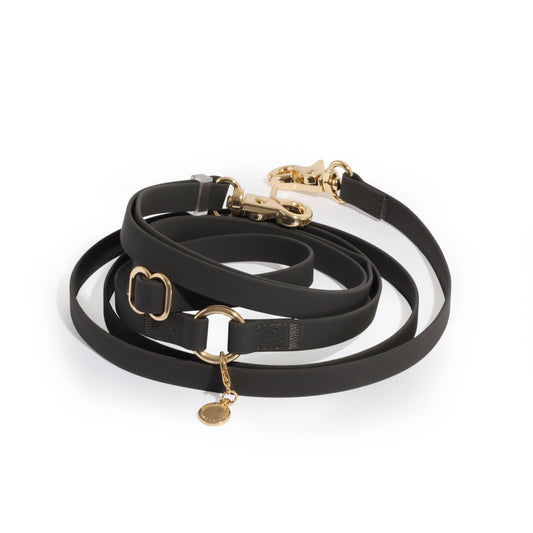 La Laisse pour chien Ember Black convertible 4 en 1 Hands Free Cloud