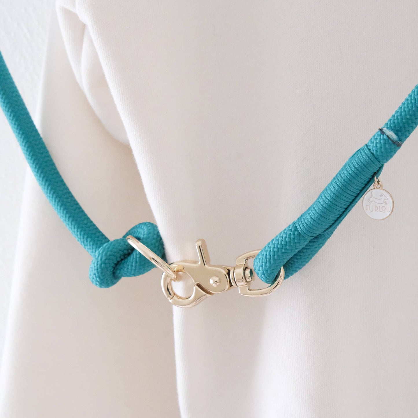 La Laisse Mains Libres - Corde - Turquoise