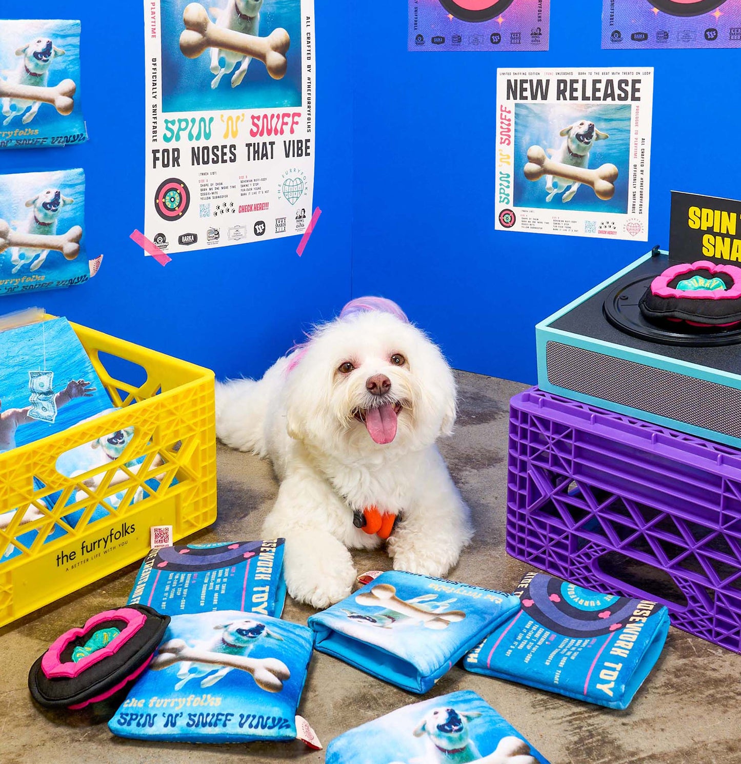Le Jouet d’odorat en vinyle pour chien