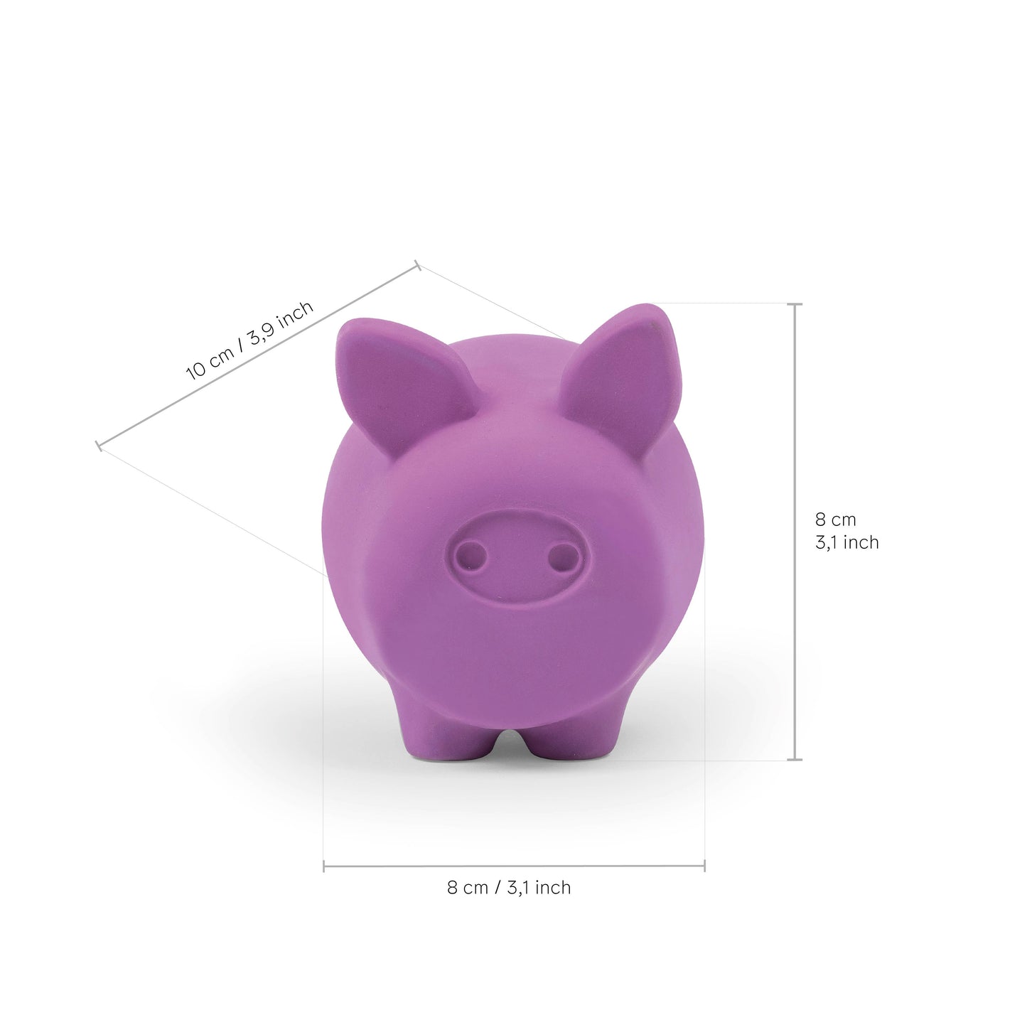 Jouet en latex en forme de cochon pour chiens et chats