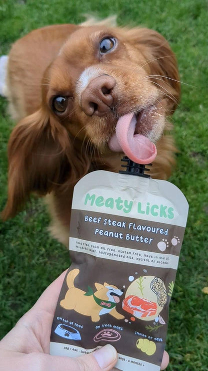 Le Meaty Licks - Saveur Beurre de cacahuète aromatisé au Bœuf