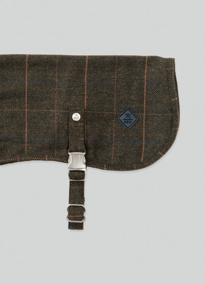 La veste en tweed à carreaux vert foncé - Hackett x Hugo Hudson