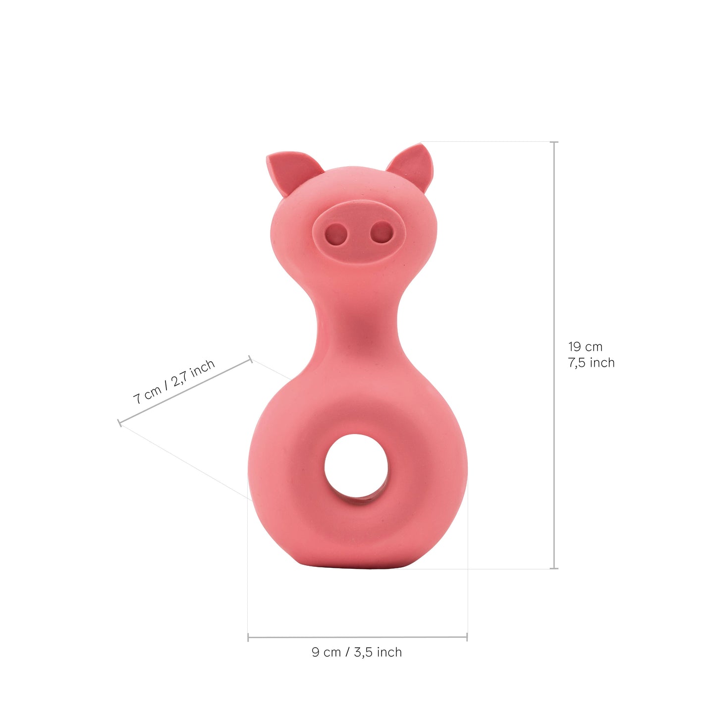 Jouet en latex pour chiens et chats en forme de cochon