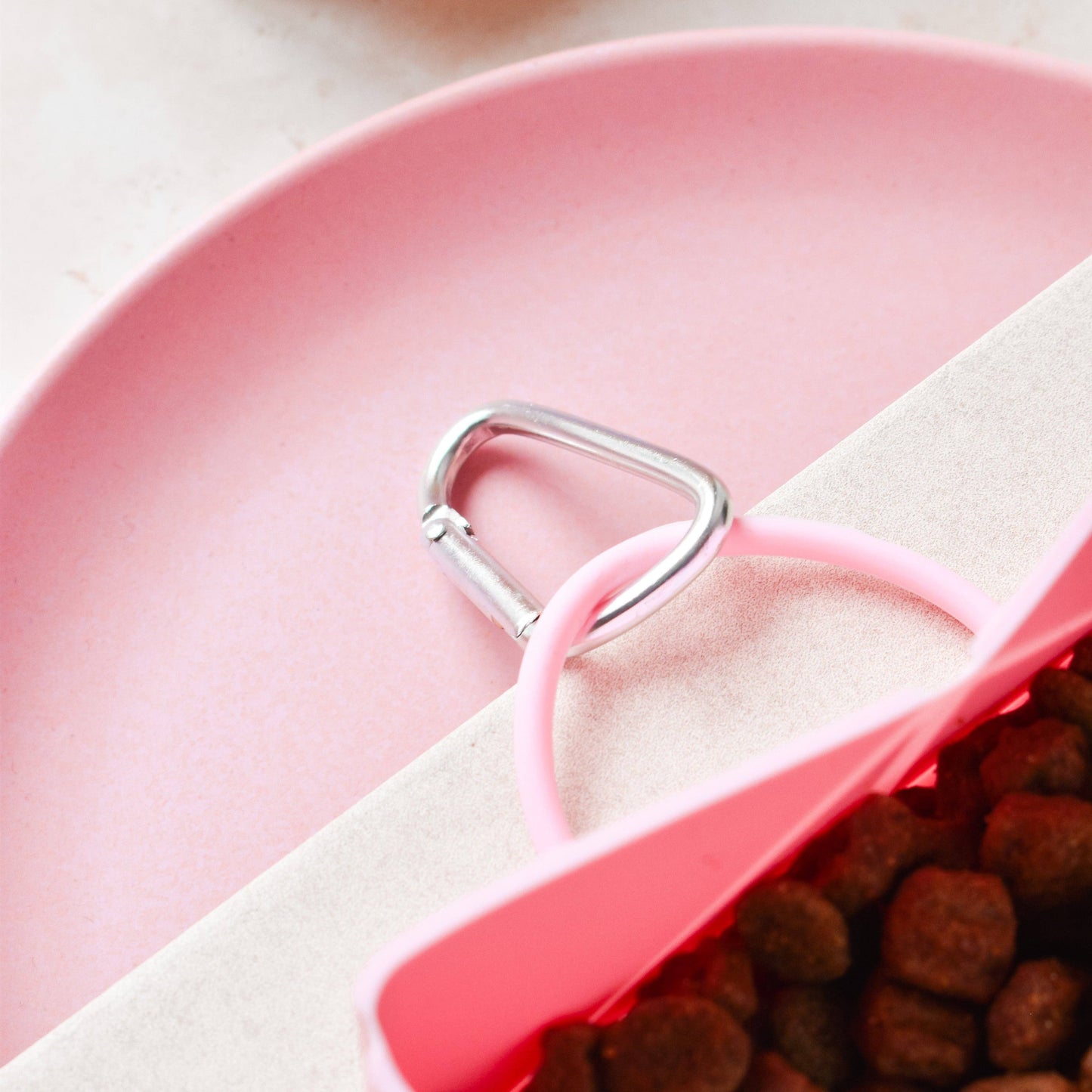 Le Bol de voyage pliable - Rose