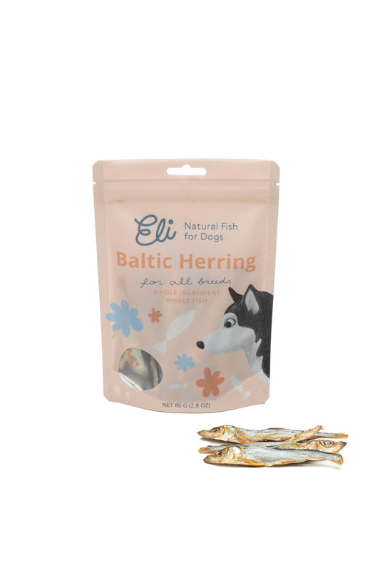 Les Friandises naturelles pour chiens : Harengs de la mer Baltique séchés 80 g
