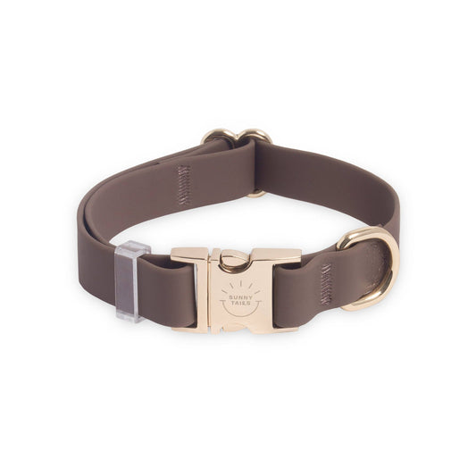 Le Collier imperméable pour chien brun espresso