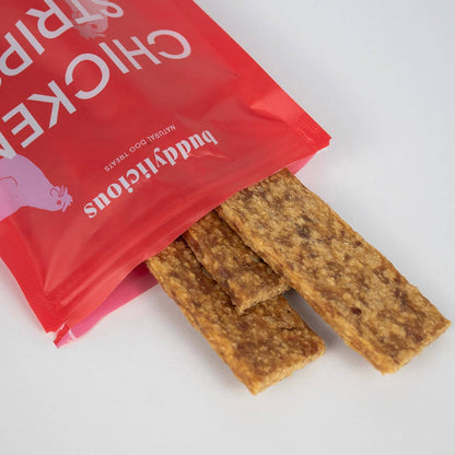 Les Friandises en lamelles de poulet 100 % naturelles