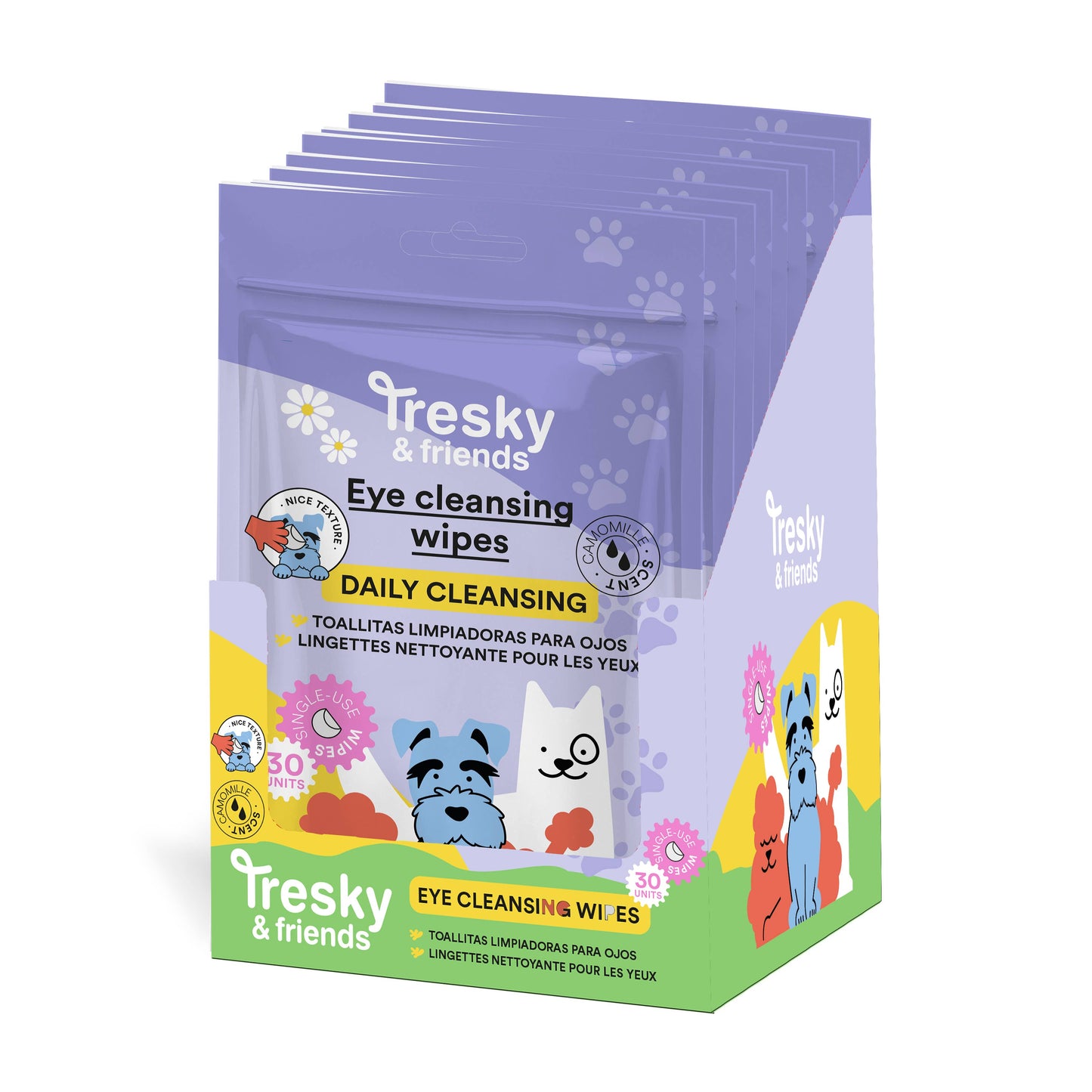 Les lingettes nettoyantes yeux